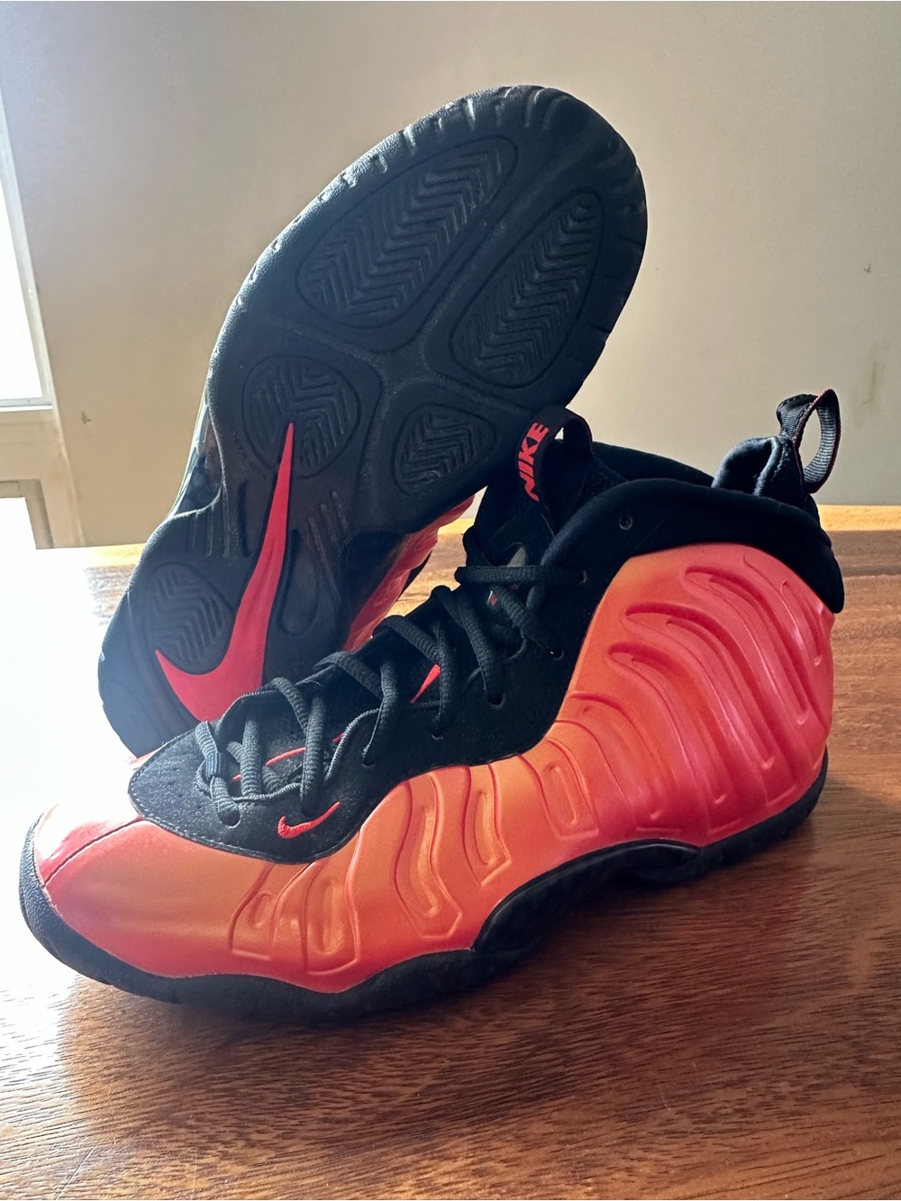 Nike Air Foamposite One (GS) Habanero Red 644791-603 Size 6.5Y Lil Penny One